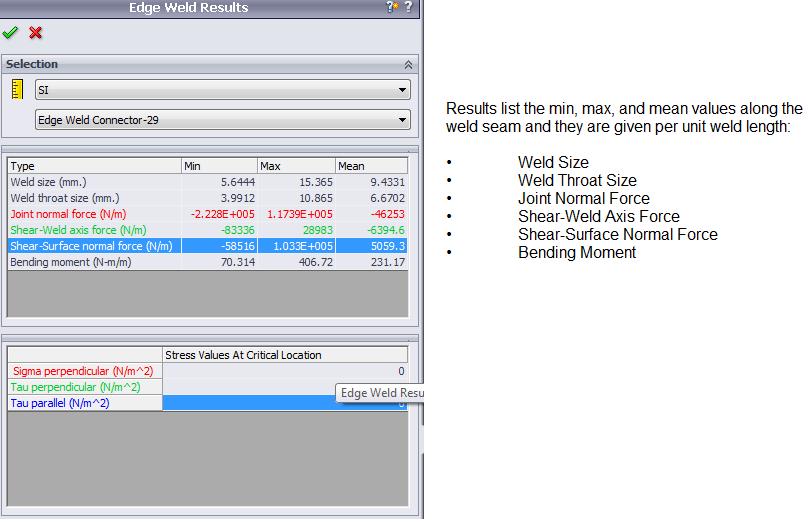 , How to size welds using SOLIDWORKS Simulation?