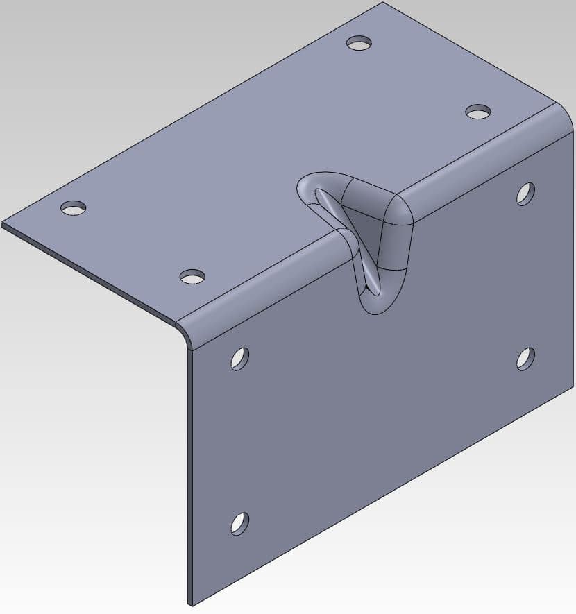 , Gusset a Sheet Metal Bend