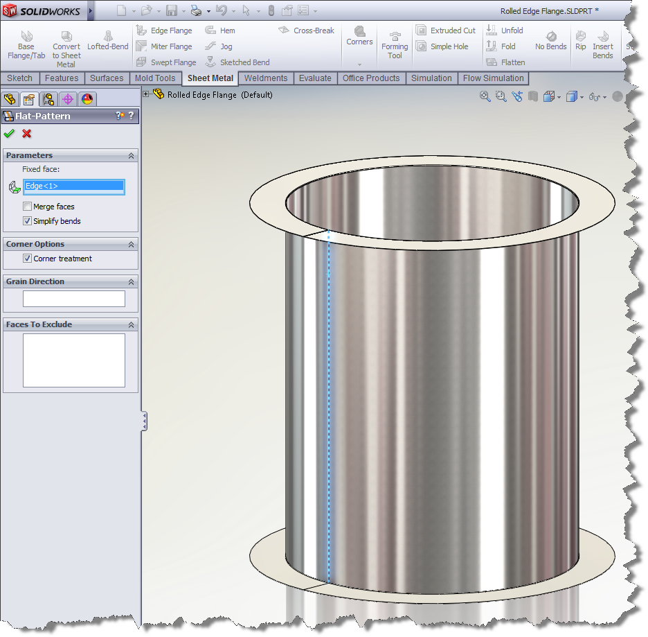 Rolled Edge Flange 6