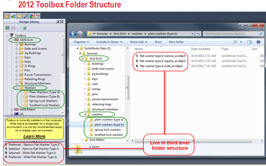 2012 Toolbox Folder Structure