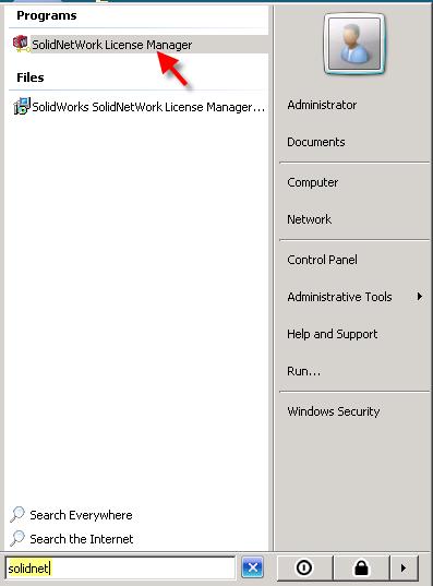 , Installing SolidNetWork License Manager 2012