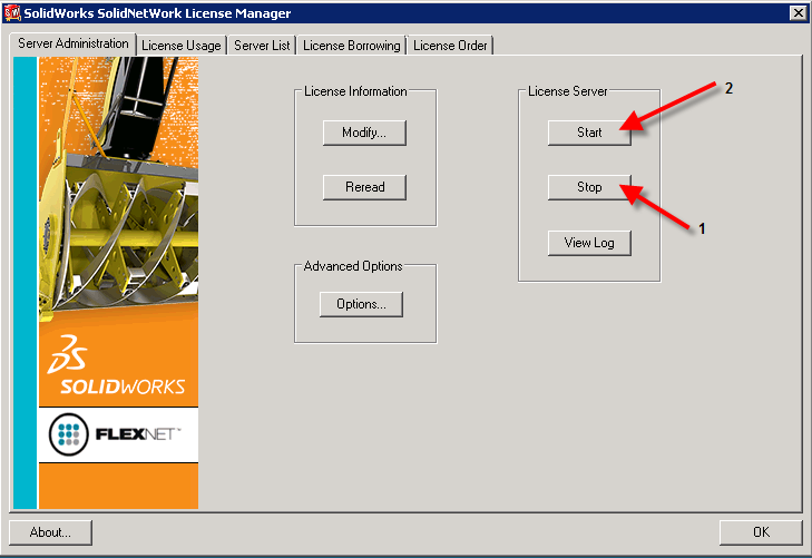 , Installing SolidNetWork License Manager 2012