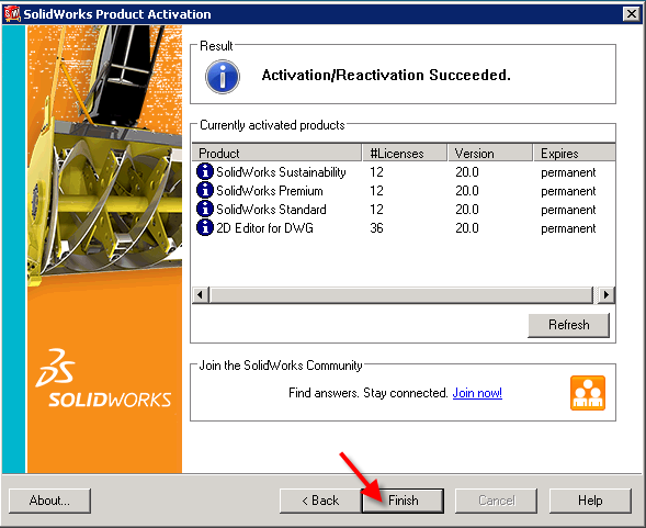 , Installing SolidNetWork License Manager 2012