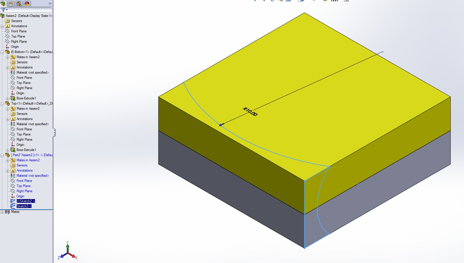 Sweep profile