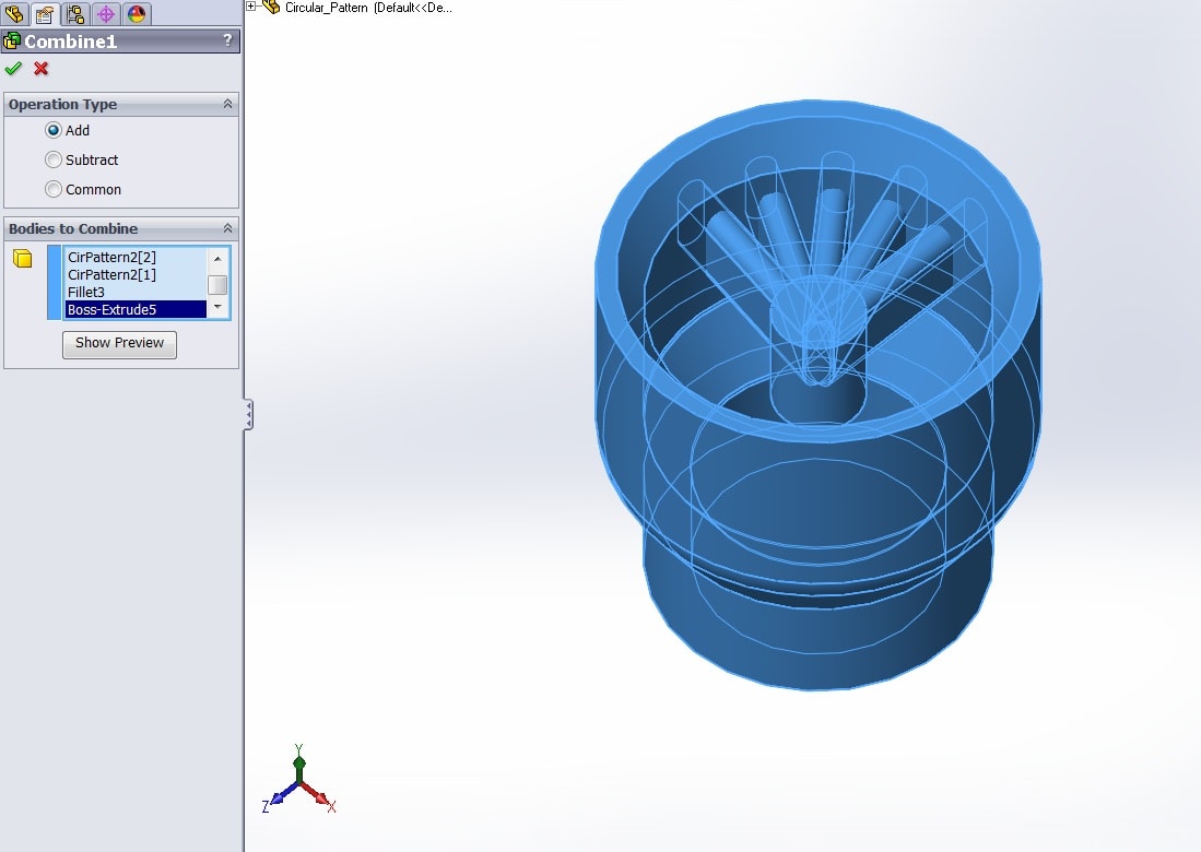 Circulat pattern 4