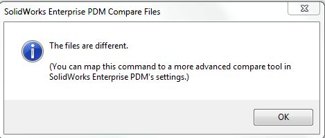 , Manipulating the &#8220;Compare files in EPDM&#8221;