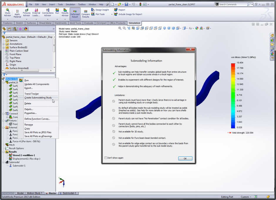 Creating a Simulation Submodel Study