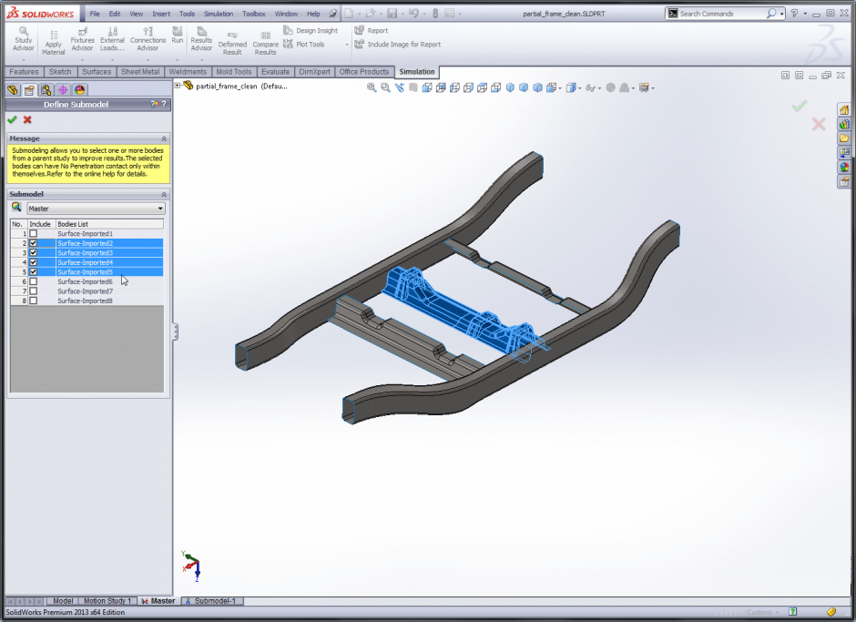 Simulation Submodel Selection