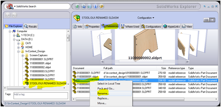 solidworks rename part and drawing at the same time