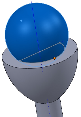 SOLIDWORKS Mate Sphere to Hole