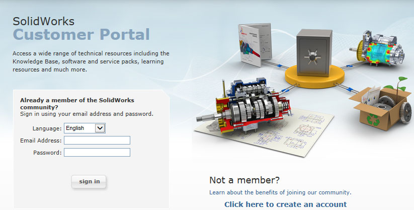 Solidworks_customer_portal_login
