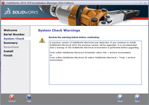 SOLIDWORKS IM Warnings