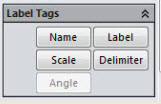 Label Tags window