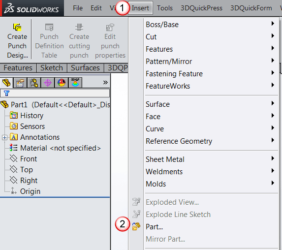 , How to Setup and Import ECO changes with 3DQPress inside SolidWorks