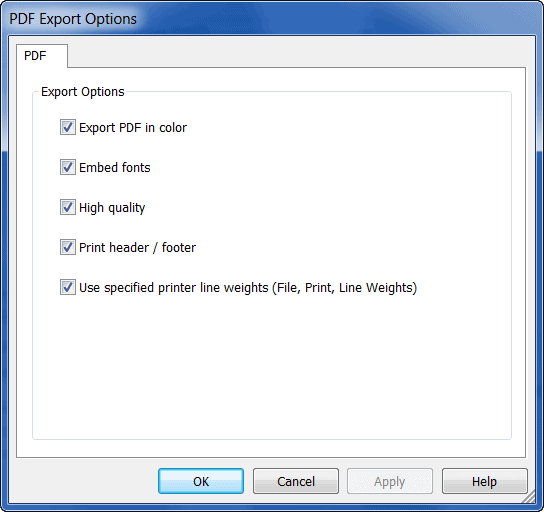 PDF_Export_Options