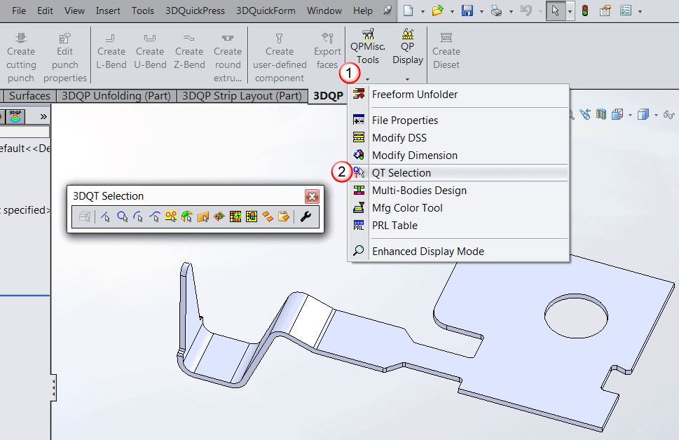 , How to Setup and Import ECO changes with 3DQPress inside SolidWorks