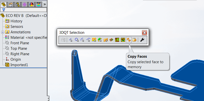 , How to Setup and Import ECO changes with 3DQPress inside SolidWorks