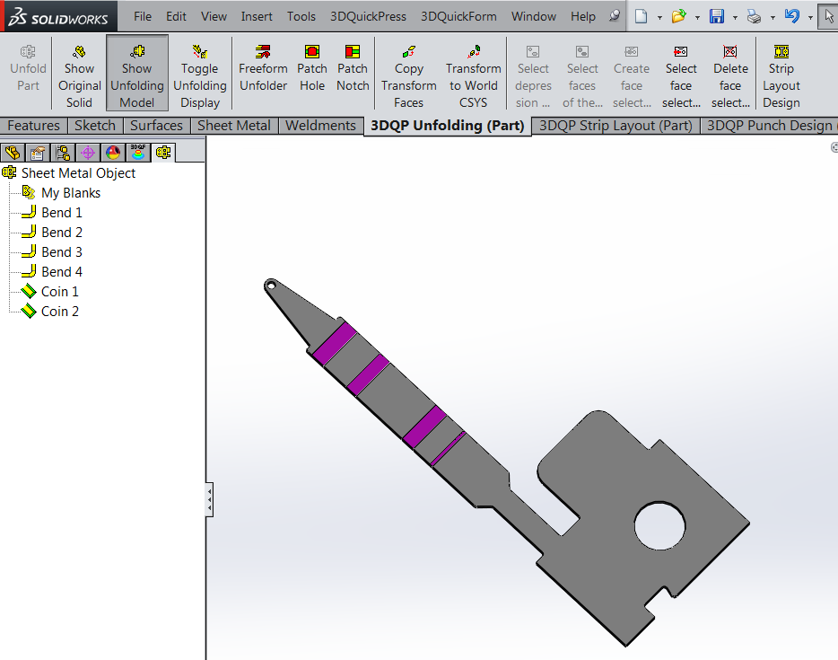 , How to update ECO changes to 3DQPress Strip layout inside SOLIDWORKS
