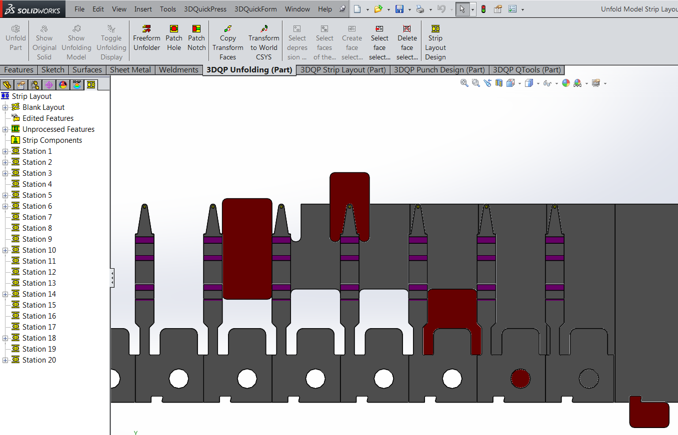 , How to update ECO changes to 3DQPress Strip layout inside SOLIDWORKS