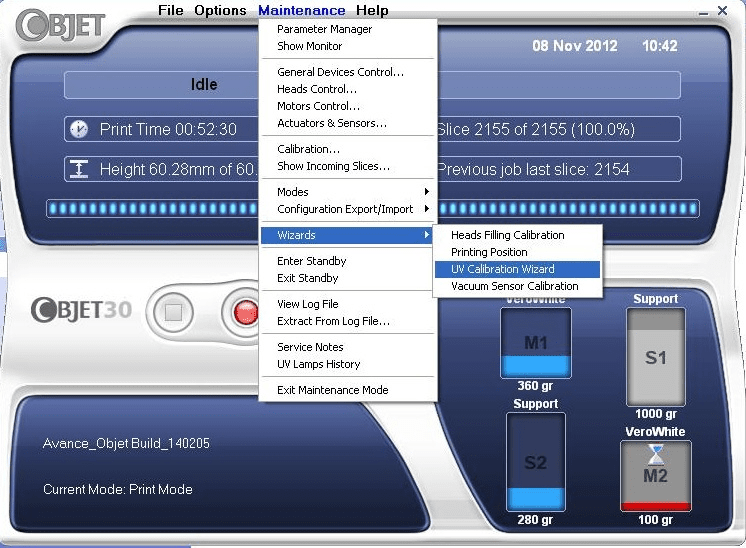 UV Cal Option