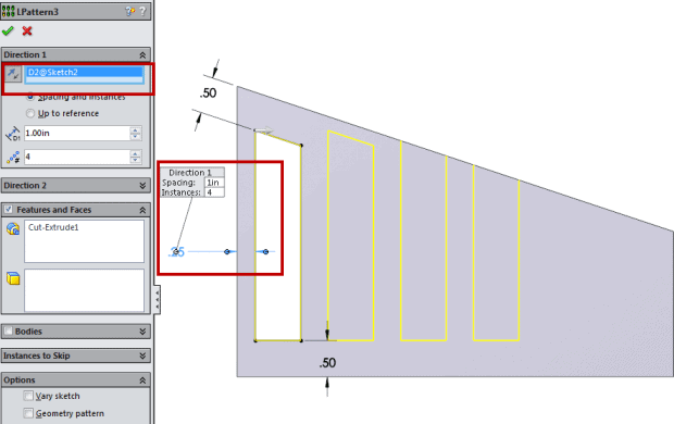 Sketch Dimension Direction