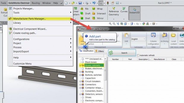 solidworks_electrical_add_part