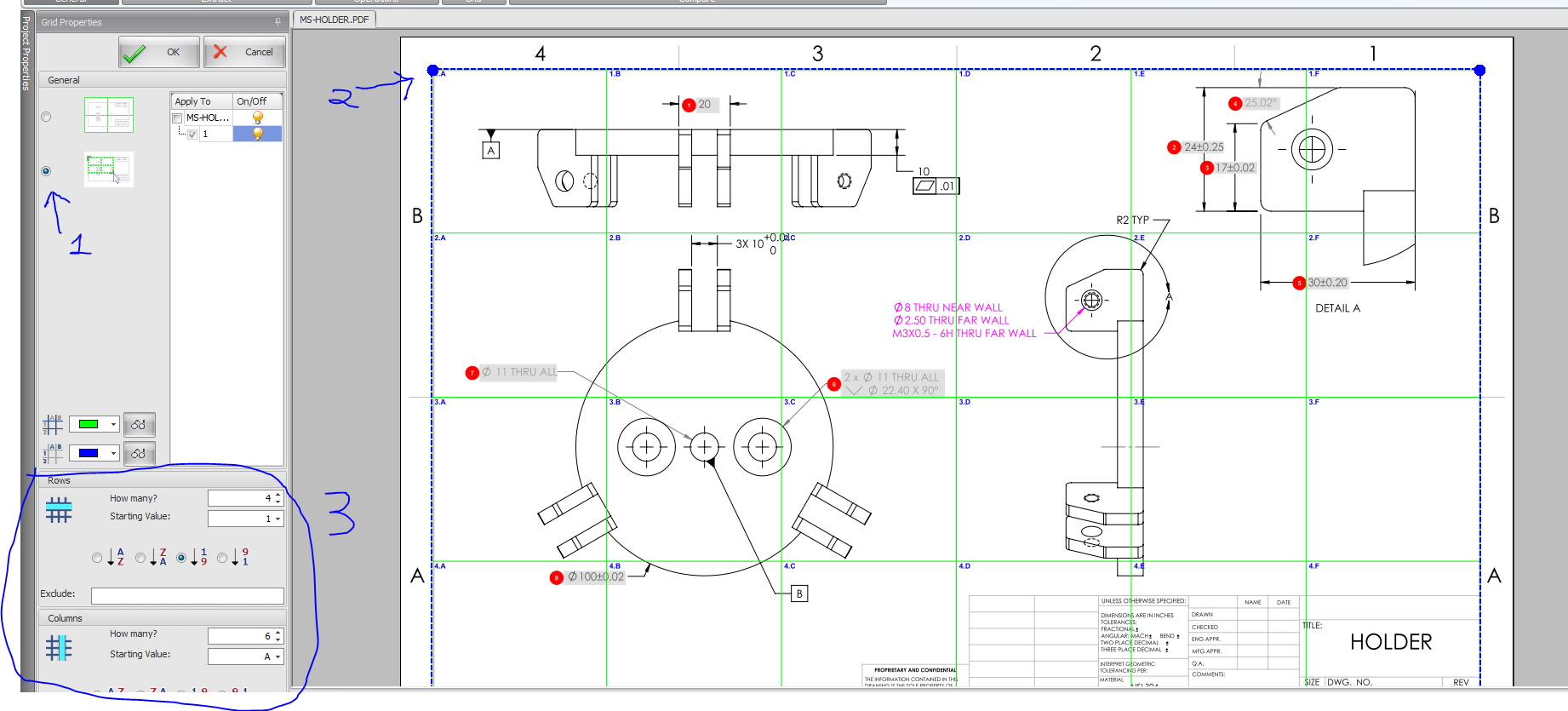 Grid implement