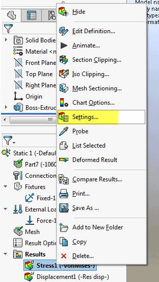 solidworks_simulation_rendering_settings