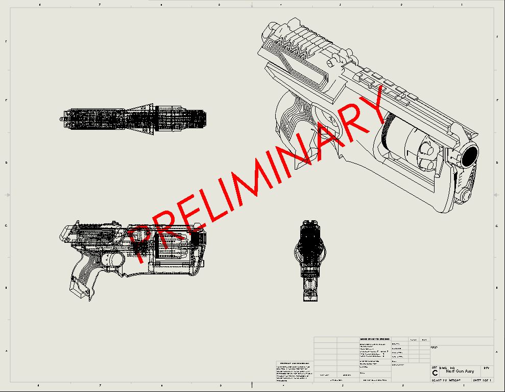 Overall note display on drawing view