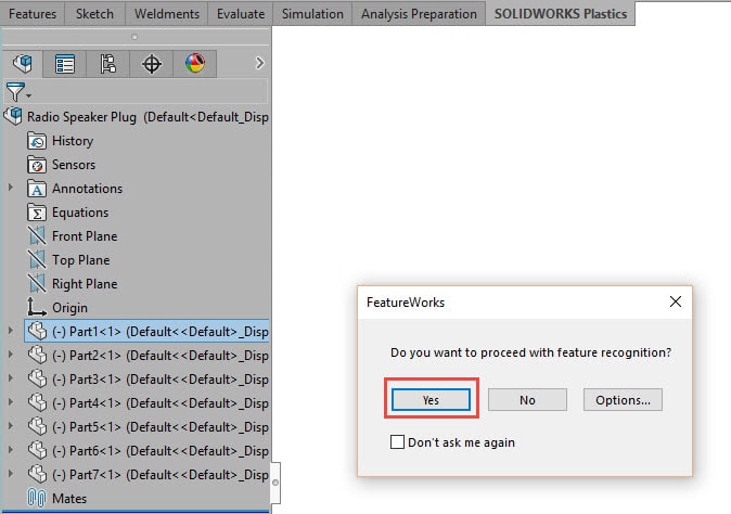 Opening up multibody step files and saving them as assemblies and individual parts_Step6