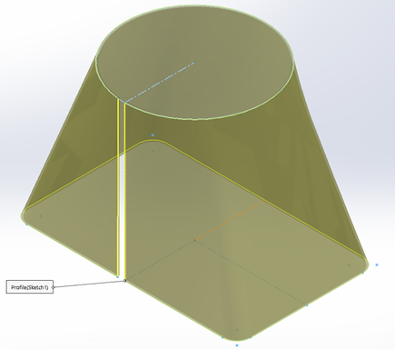 SOLIDWORKS Lofted Bends