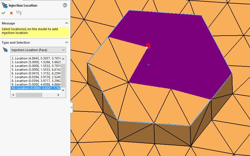 , How to setup different gates in SOLIDWORKS Plastics