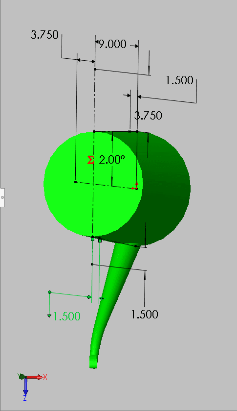 , SOLIDWORKS: Display dimension flat to screen