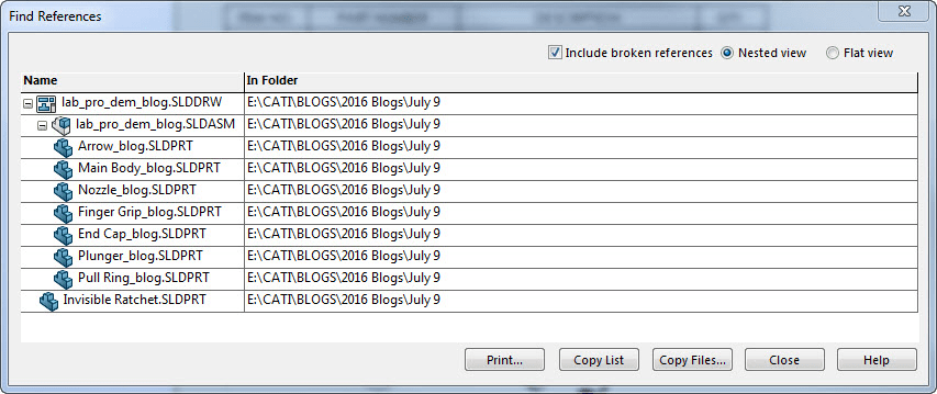 , Invisible External Reference in a SOLIDWORKS Drawing