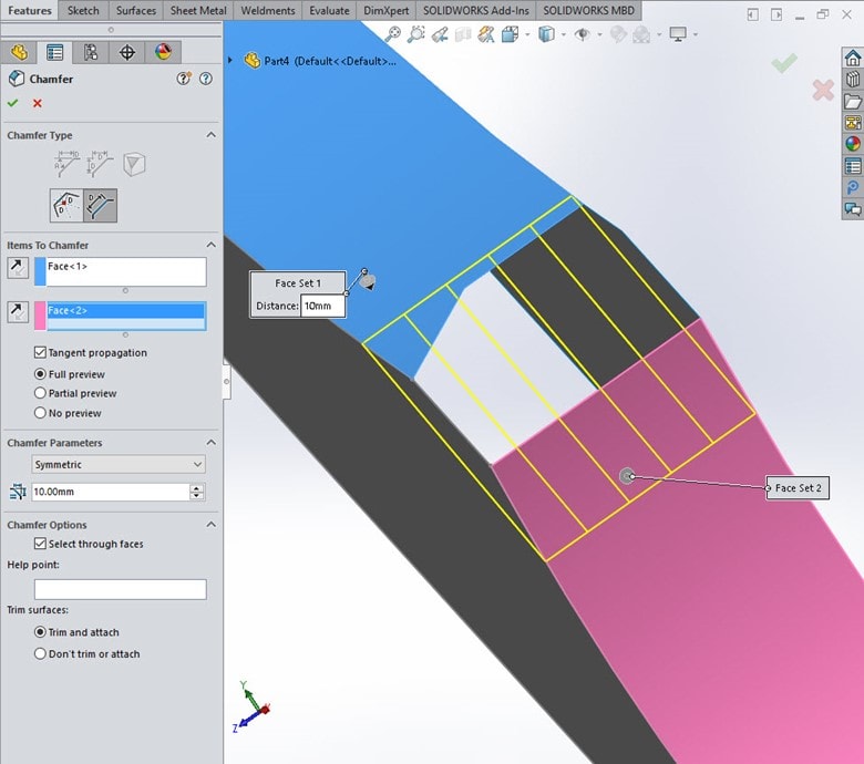 , SOLIDWORKS 2017 What’s New: Chamfer Enhancements – #SW2017