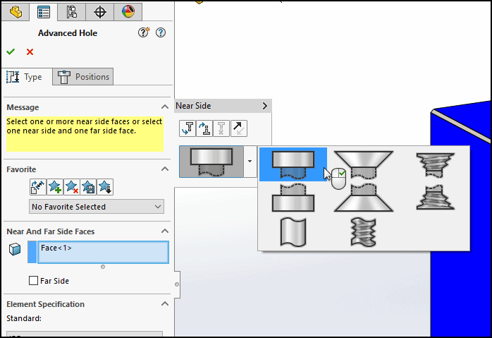 , SOLIDWORKS 2017 What’s New: Creating Advanced Holes – #SW2017