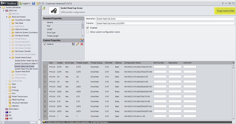 , SOLIDWORKS 2017 What’s New: Toolbox Purge – #SW2017