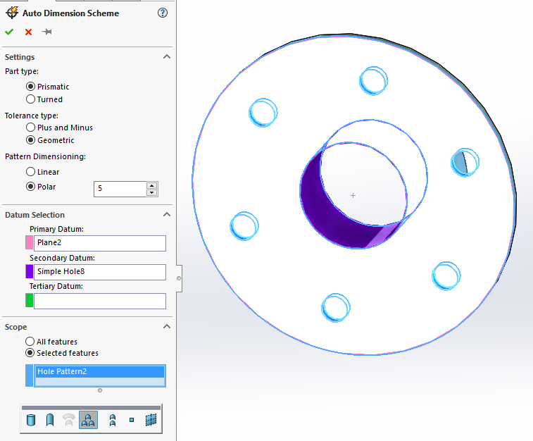 , SOLIDWORKS 2017 What’s New: DimXpert – #SW2017