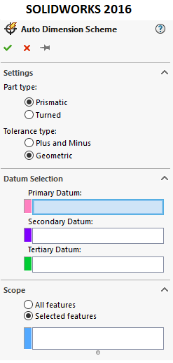 , SOLIDWORKS 2017 What’s New: DimXpert – #SW2017