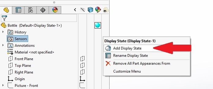 , SOLIDWORKS 2017 What’s New: Controlling Decals and Scenes by Display States – #SW2017