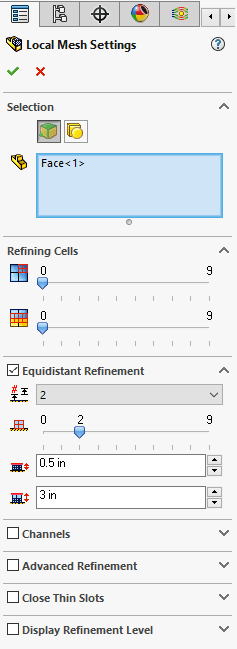 EQU 2 Level Settings