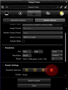 output options