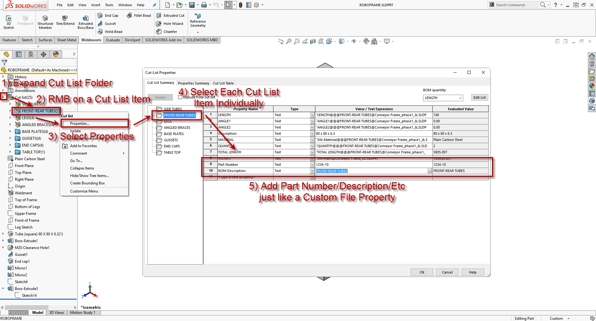 Cut List Property