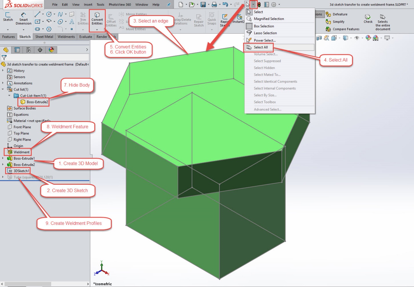 SolidWorks CutExtrude Advanced Technique  Perception Engineering