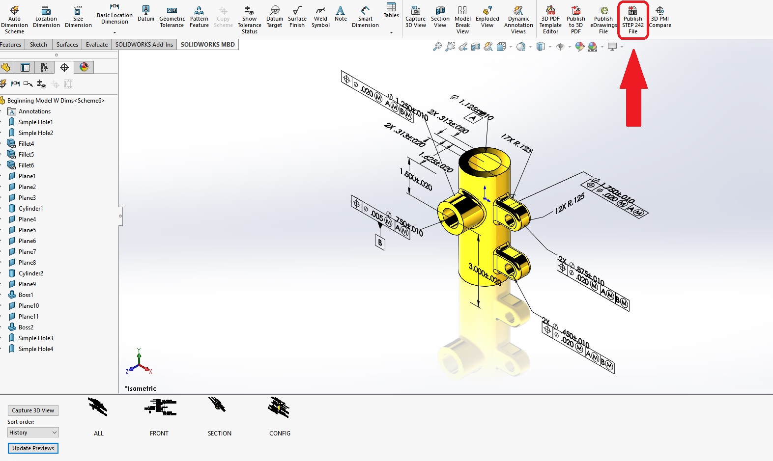 , SOLIDWORKS: Exporting and Viewing STEP 242 Files