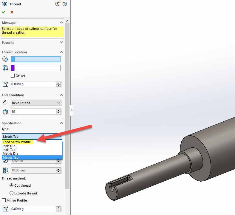 solidworks 2018 thread profiles download