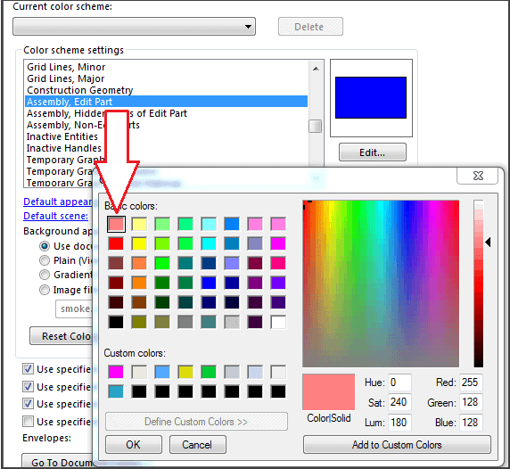 Setting-Parts-to-be-colored-and-opaque-when-editing-in-SOLIDWORKS-6