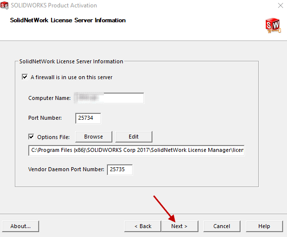 Options File saved