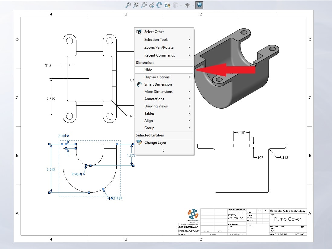 How To Show Hidden Lines In Solidworks Drawing 2025