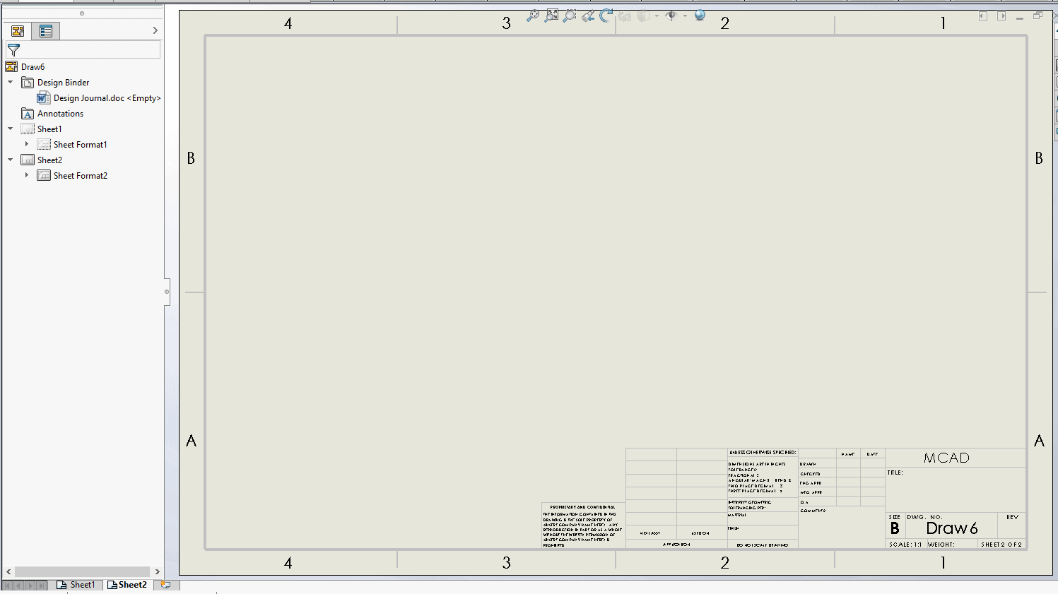 Updating SOLIDWORKS Sheet formats